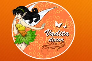 negócios de decoração artesanal - Logótipo da Vaditadecor
